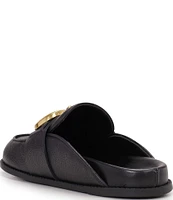 Vince Camuto Junnie Leather Slip On Buckle Mules