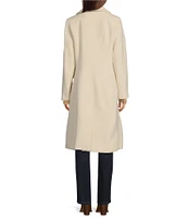 Vince Camuto Kara Faux Fur Collared Double Breasted Walker Coat