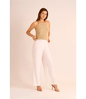 Vince Camuto Knit Halter Tie Neck Tassel Tank