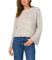 Vince Camuto Knit Round Neck Long Sleeve Sweater