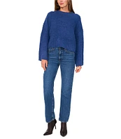 Vince Camuto Knit Round Neck Long Sleeve Sweater