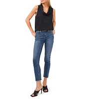 Vince Camuto Luxe Crepe de Chine Sleeveless Cowl Neck Tank Top