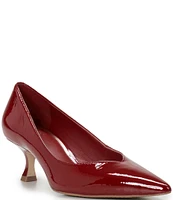 Vince Camuto Margie Patent Leather Kitten Heel Pumps