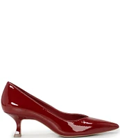 Vince Camuto Margie Patent Leather Kitten Heel Pumps