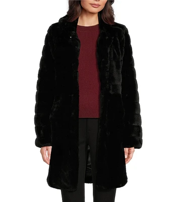 Vince Camuto Melanie Faux Fur Walker Coat