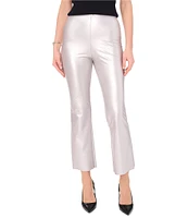 Vince Camuto Metallic Coated Flare Leg High Rise Ankle Length Pant