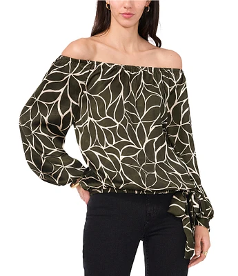 Vince Camuto Off-The-Shoulder Long Sleeve Blouse