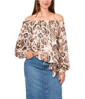 Vince Camuto Off The Shoulder Long Sleeve Blouse