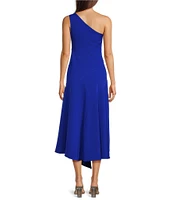 Vince Camuto One Shoulder Fit and Flare Midi Dress