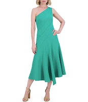 Vince Camuto One Shoulder Fit and Flare Midi Dress