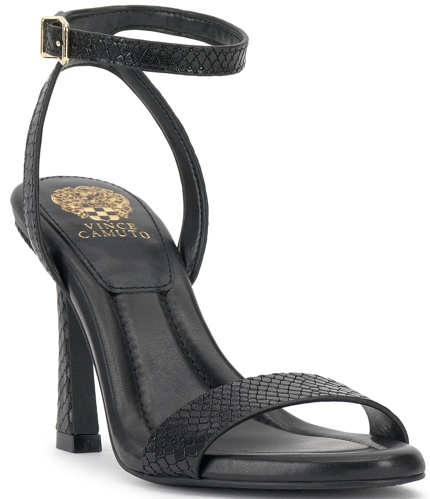 Vince Camuto Penelopy Snake Embossed Leather Dress Sandals