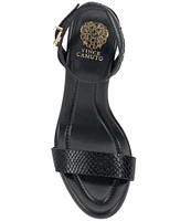 Vince Camuto Penelopy Snake Embossed Leather Dress Sandals