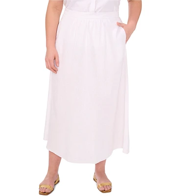 Vince Camuto Plus Size A Line Midi Skirt