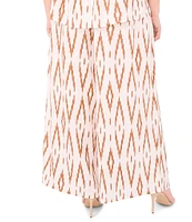 Vince Camuto Plus Size Coordinating Tie Front Wide Leg Pull-On Pants