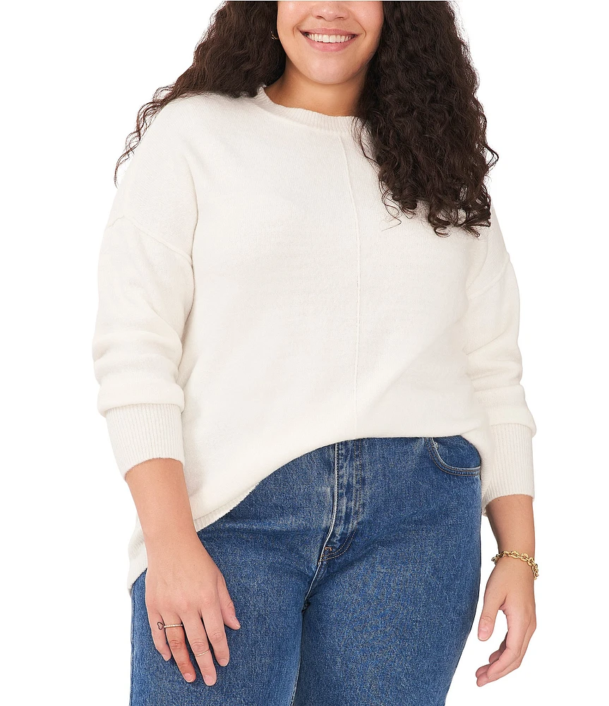 Vince Camuto Plus Size Crew Neck Long Sleeve Sweater