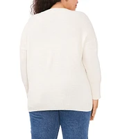 Vince Camuto Plus Size Crew Neck Long Sleeve Sweater