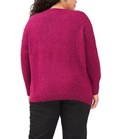 Vince Camuto Plus Size Crew Neck Long Sleeve Sweater