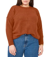 Vince Camuto Plus Size Crew Neck Long Sleeve Sweater