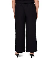 Vince Camuto Plus Size Embroidered Cutout Wide Leg Pants
