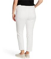 Vince Camuto Plus Size Frayed Hem Skinny Ankle Jeans