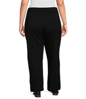 Vince Camuto Plus Size Knit Wide-Leg Drawstring Pant