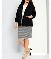 Vince Camuto Plus Size Ruched Sleeve Blazer