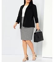 Vince Camuto Plus Size Ruched Sleeve Blazer