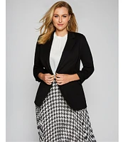 Vince Camuto Plus Size Ruched Sleeve Blazer