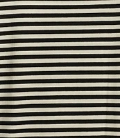 Vince Camuto Plus Size Short Sleeve Stripe Crew Neck Tee