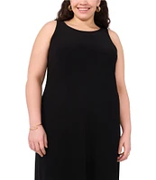 Vince Camuto Plus Size Sleeveless Crew Neck Keyhole Back Knit Maxi Dress