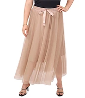 Vince Camuto Plus Size Tulle Front Tie Skirt