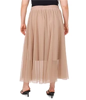 Vince Camuto Plus Size Tulle Front Tie Skirt