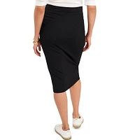 Vince Camuto Ponte Pencil Midi Skirt