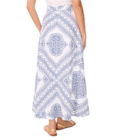 Vince Camuto Printed A Line Maxi Skirt