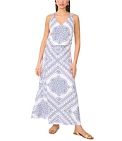 Vince Camuto Printed A Line Maxi Skirt