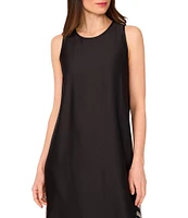 Vince Camuto Printed Crew Neckline Sleeveless Shift Maxi Dress