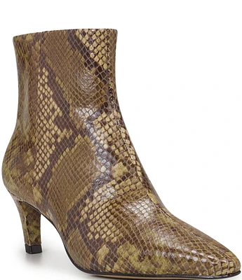 Vince Camuto Quinley Snake Print Ankle Boots