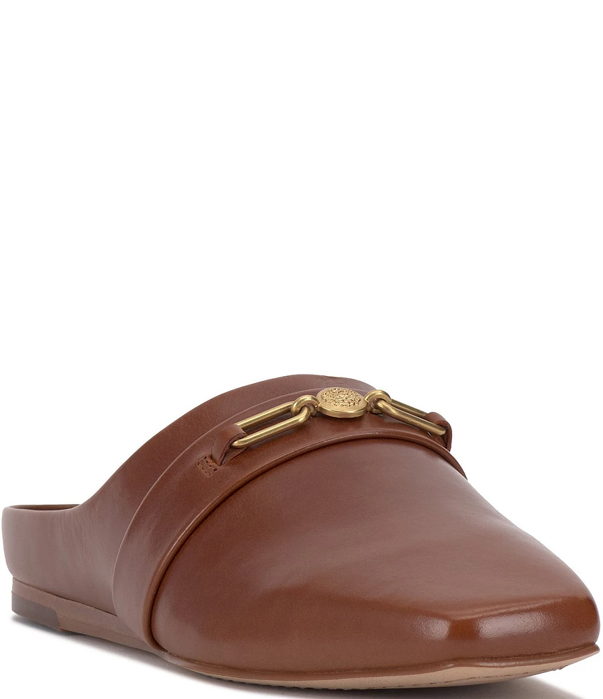 Vince Camuto Rechell Flat Leather Mules