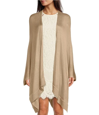 Vince Camuto Ribbed Lightweight Knit Topper