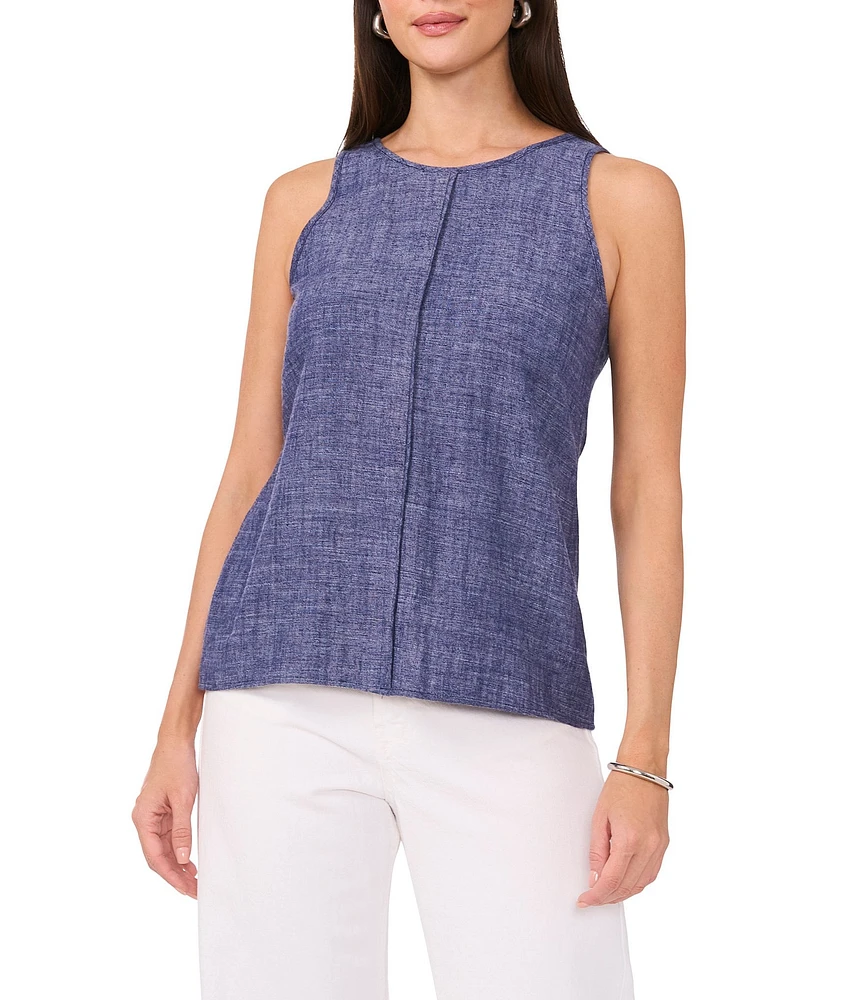 Vince Camuto Round Neck Sleeveless Tank