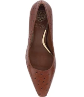 Vince Camuto Sabrily Ostrich Embossed Leather Pumps