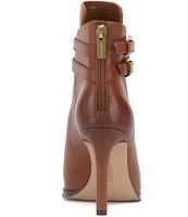 Vince Camuto Sahra Double Buckle Leather Booties