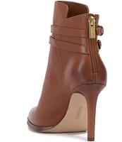 Vince Camuto Sahra Double Buckle Leather Booties