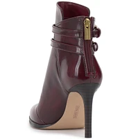 Vince Camuto Sahra Double Buckle Leather Booties