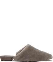 Vince Camuto Samara Shearling Slip On Flat Mules