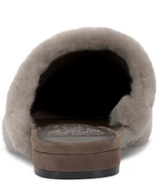 Vince Camuto Samara Shearling Slip On Flat Mules