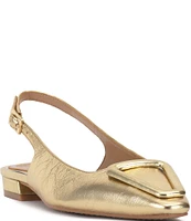 Vince Camuto Savy Leather Slingback Flats