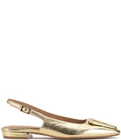 Vince Camuto Savy Leather Slingback Flats