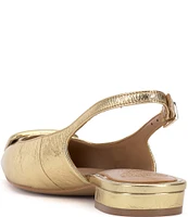 Vince Camuto Savy Leather Slingback Flats