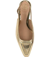 Vince Camuto Savy Leather Slingback Flats